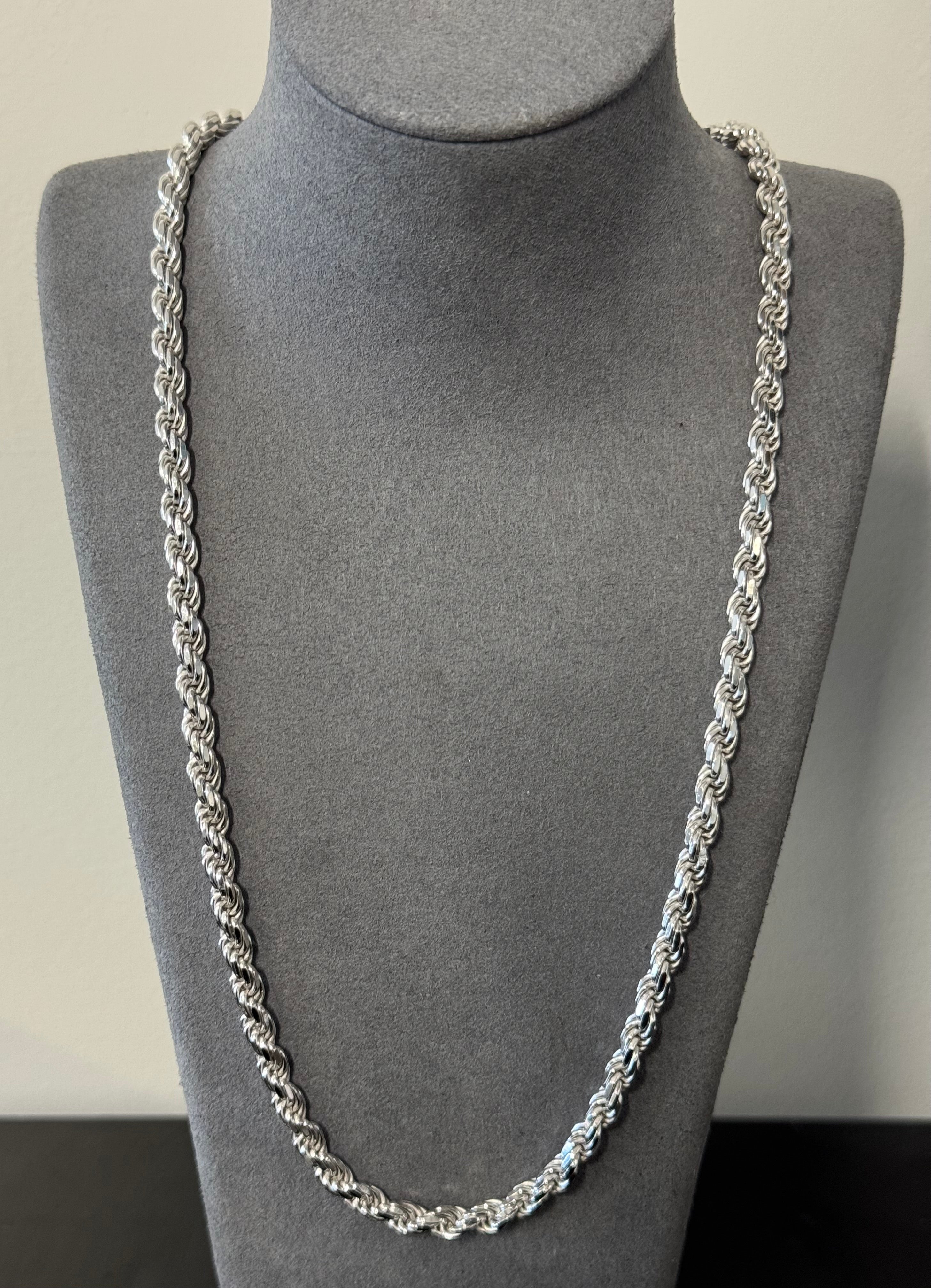 925 Sterling Silver Rope Chain