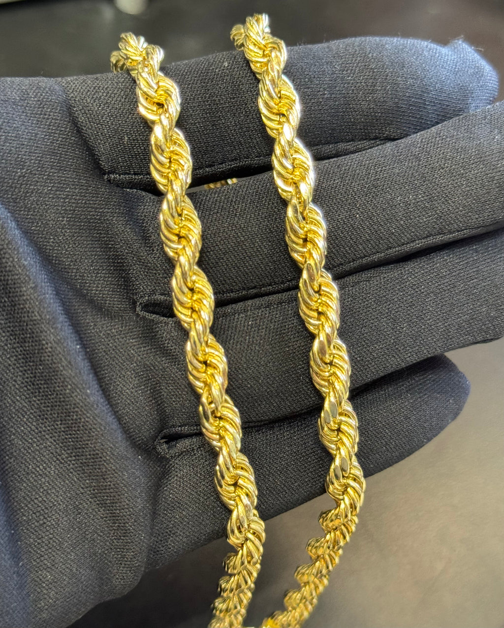 14K Gold Hollow Rope Chain