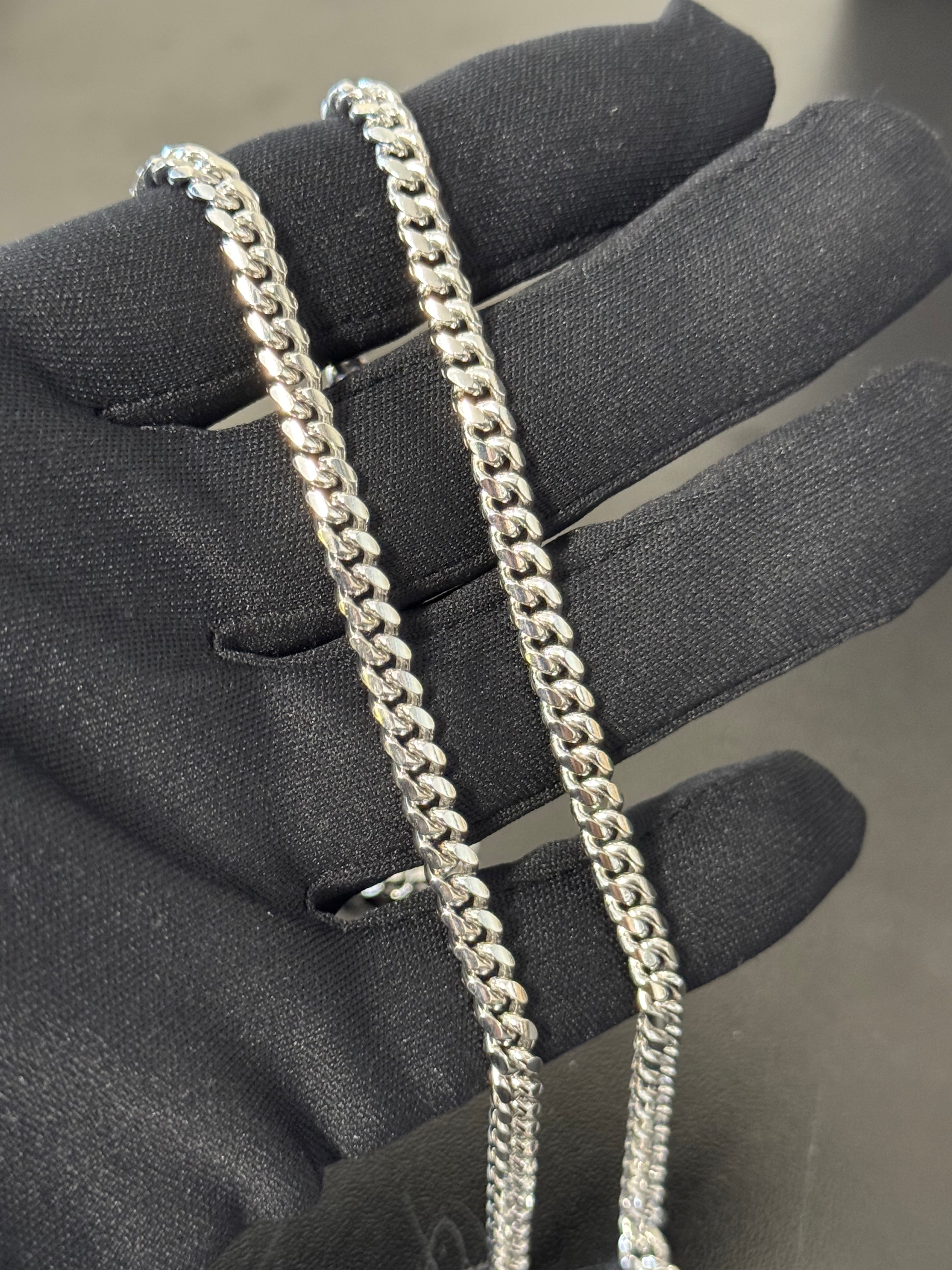 925 Sterling Silver Solid Miami Cuban Chain