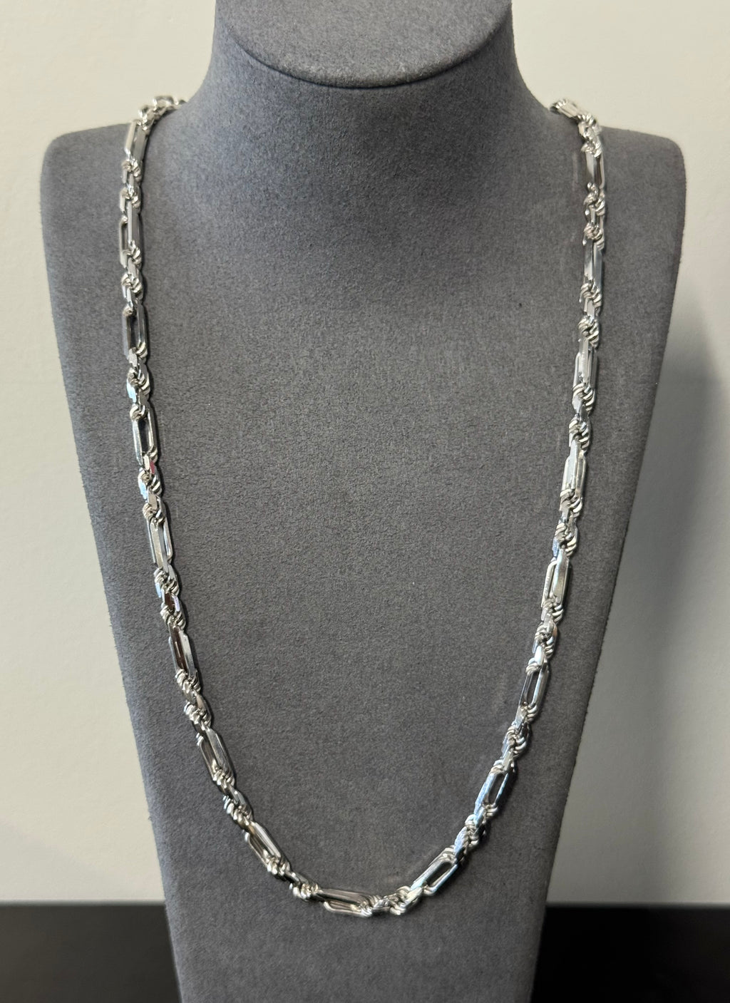 925 Sterling Silver Milano Figarope Chain