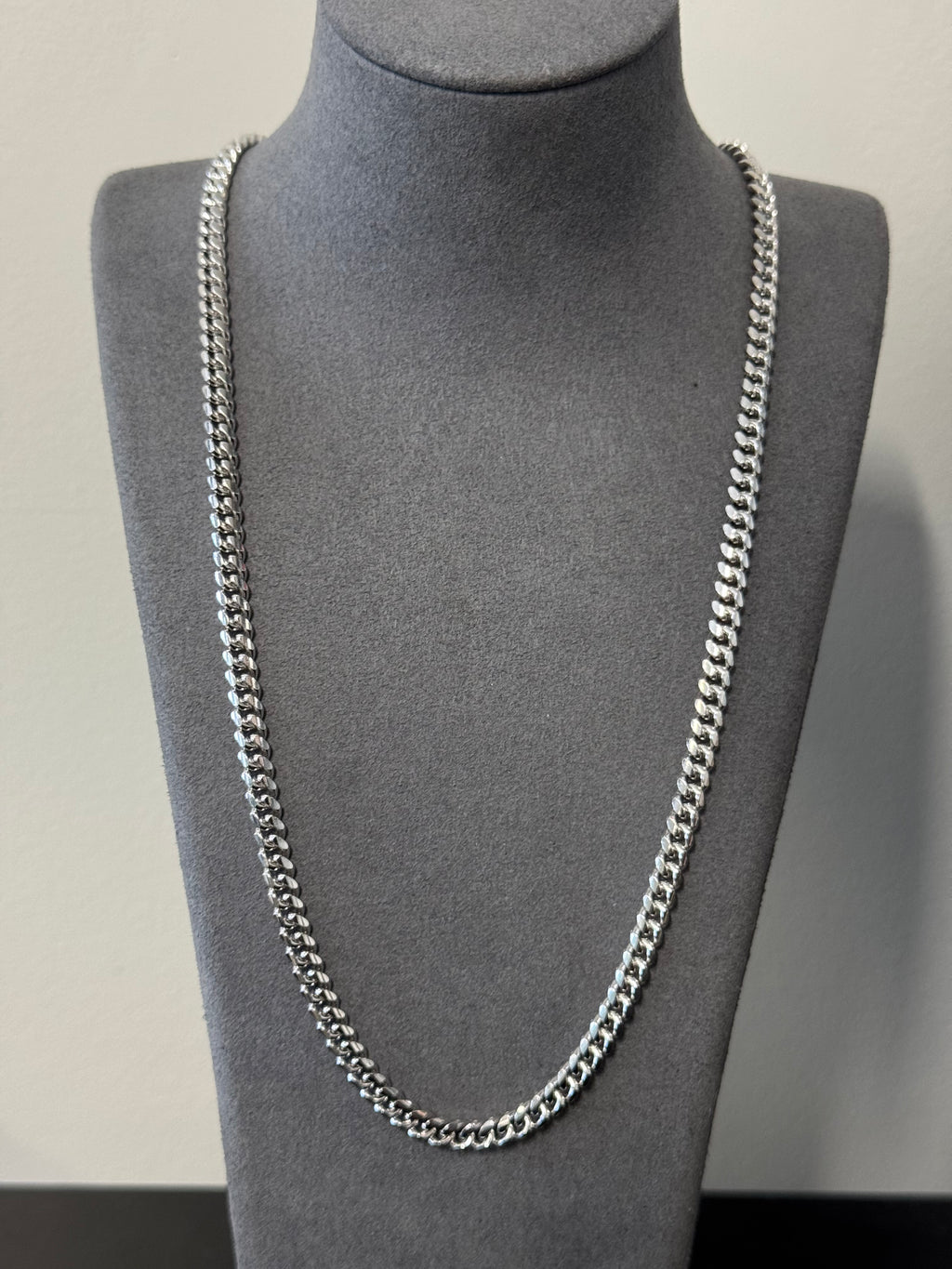 925 Sterling Silver Solid Miami Cuban Chain