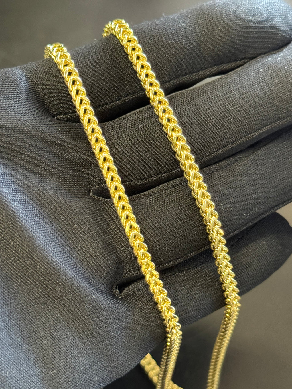 14K Gold Hollow Franco Chain