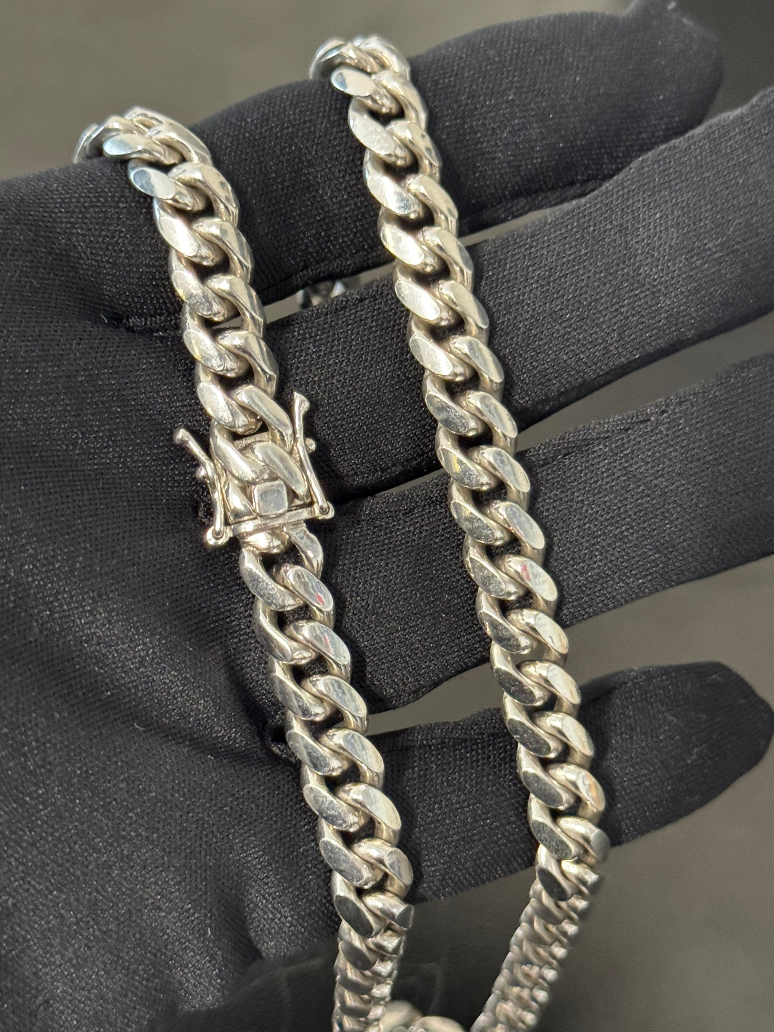 925 Sterling Silver Solid Miami Cuban