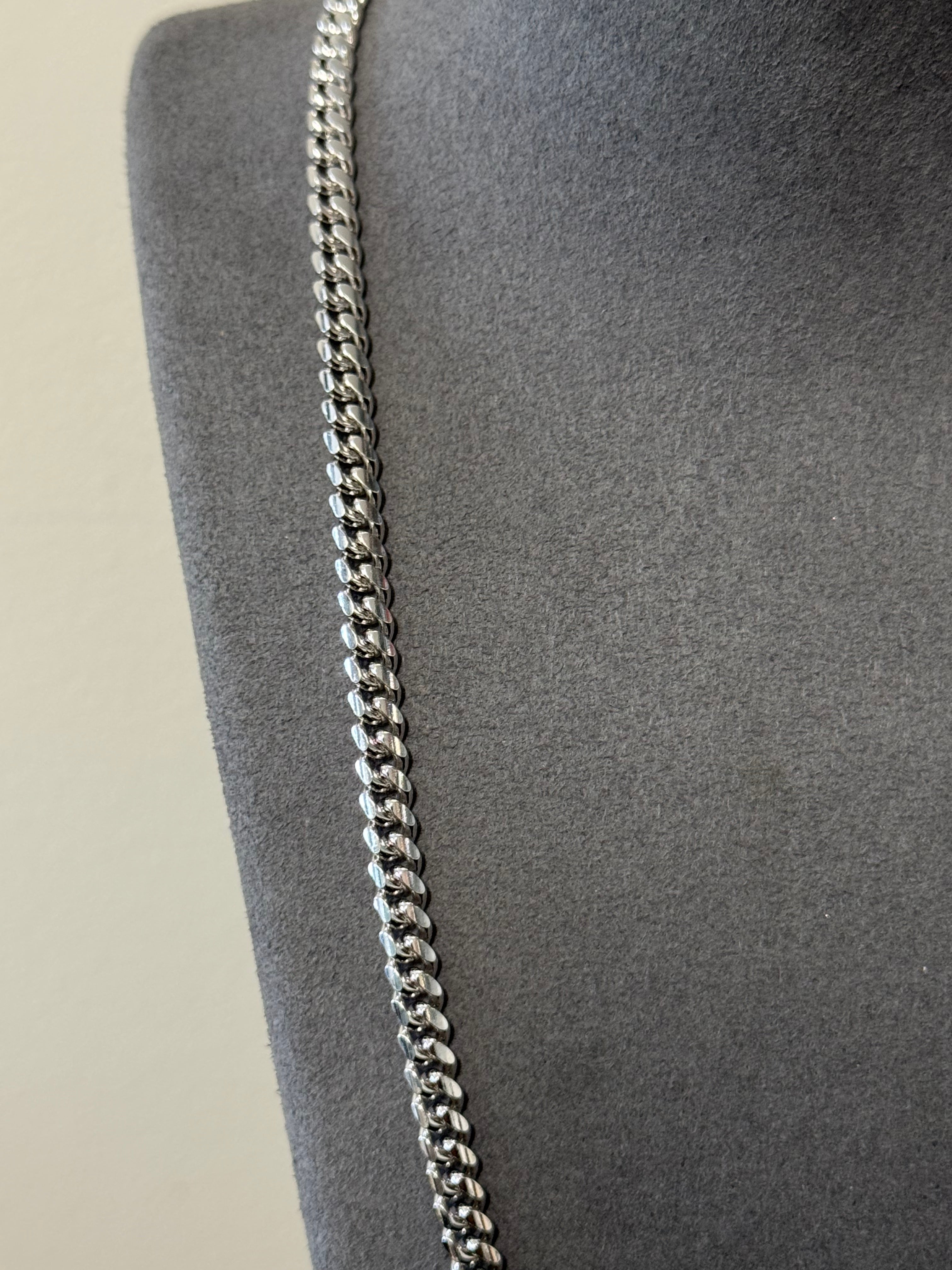 925 Sterling Silver Solid Miami Cuban Chain