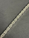 925 Sterling Silver Byzantine Chain Bracelet