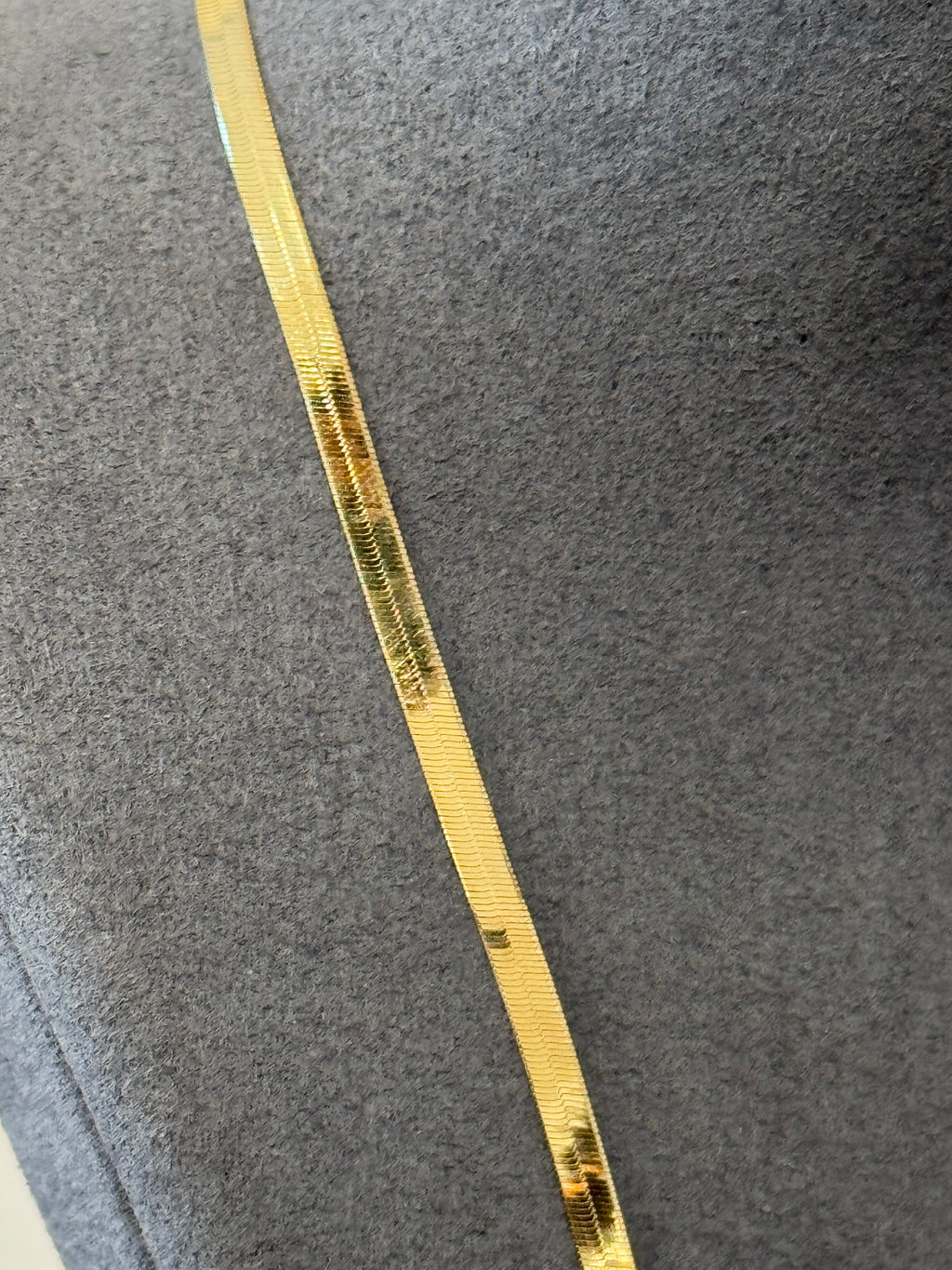 14K Gold Herringbone Chain
