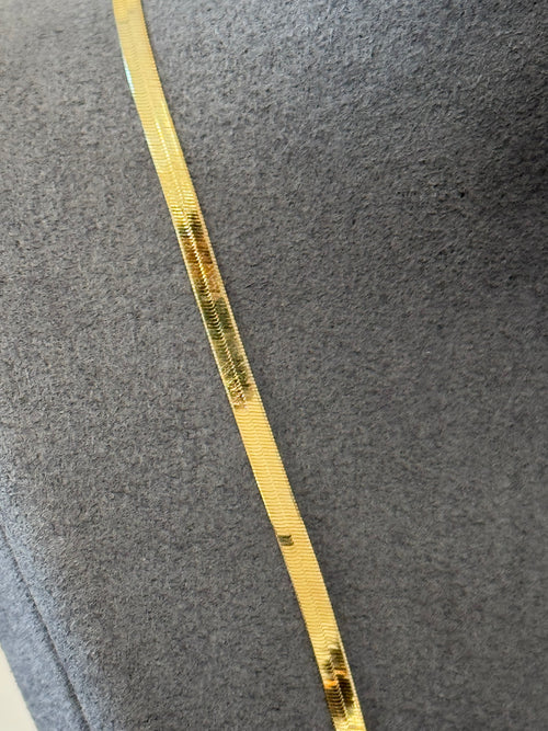 14K Gold Herringbone Chain