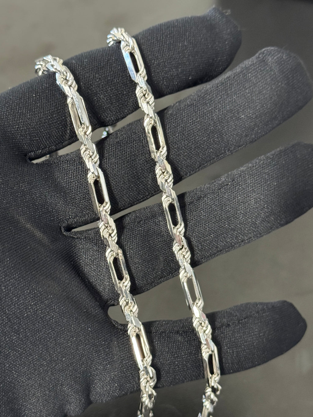 925 Sterling Silver Milano Figarope Chain